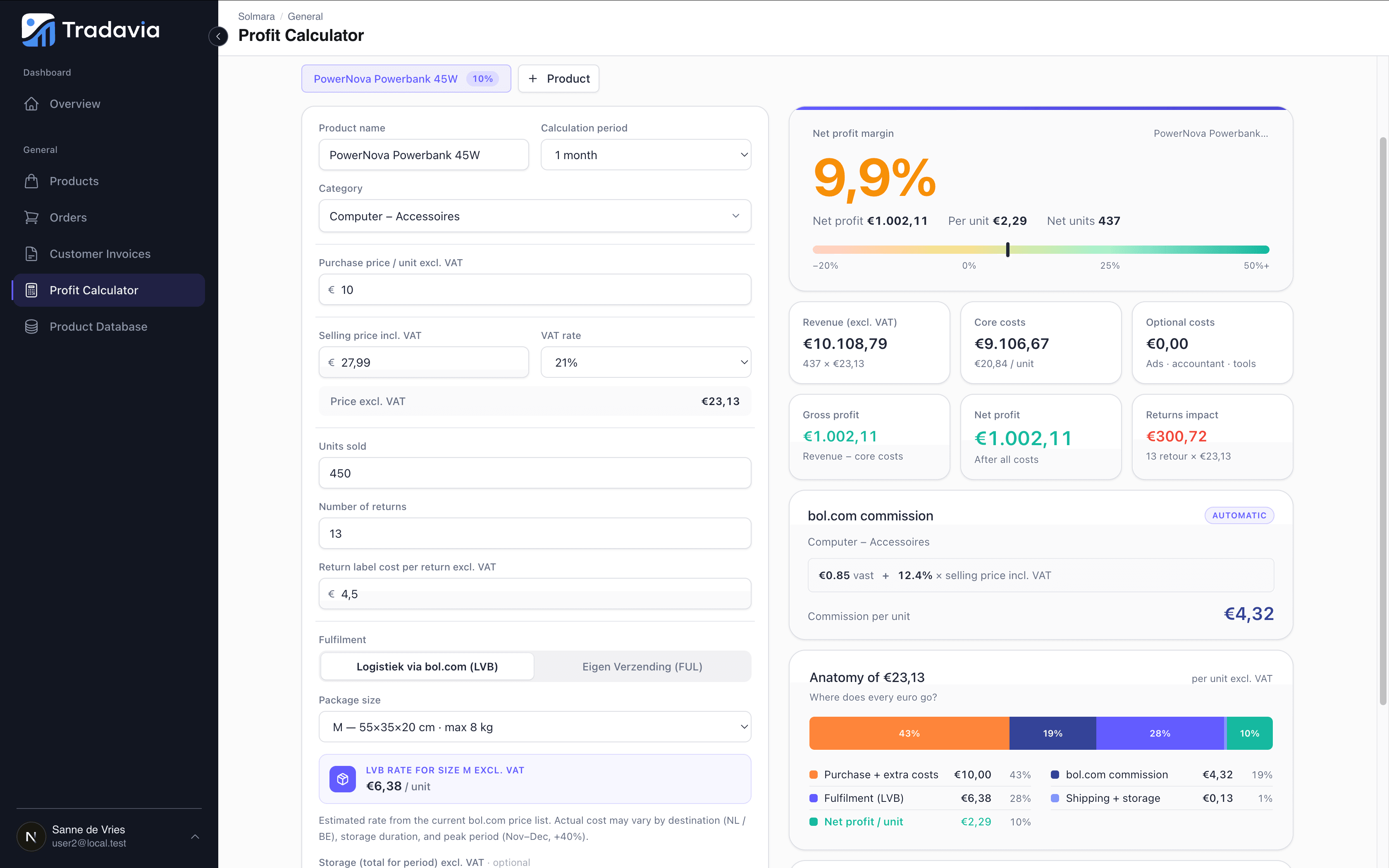 Calculate your profit